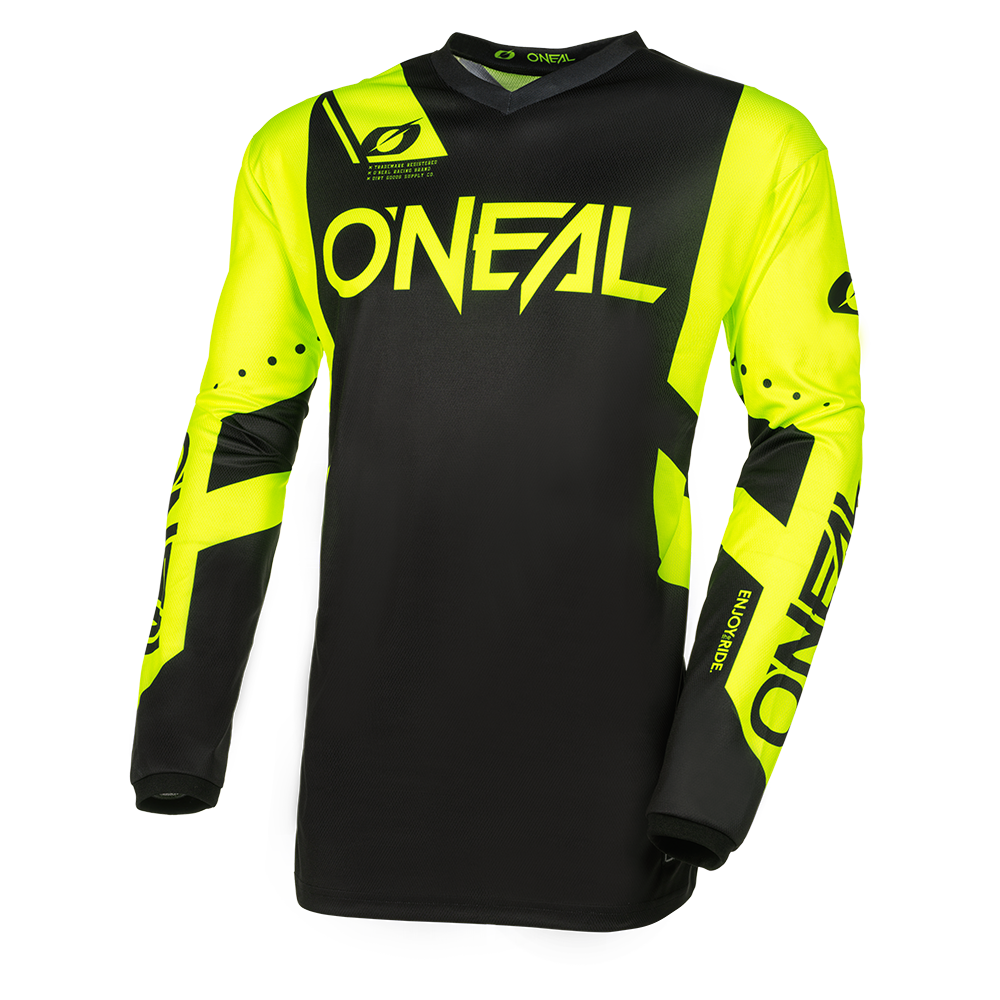 Traje Oneal Element Racewear Motocross Enduro Negro/Amarillo