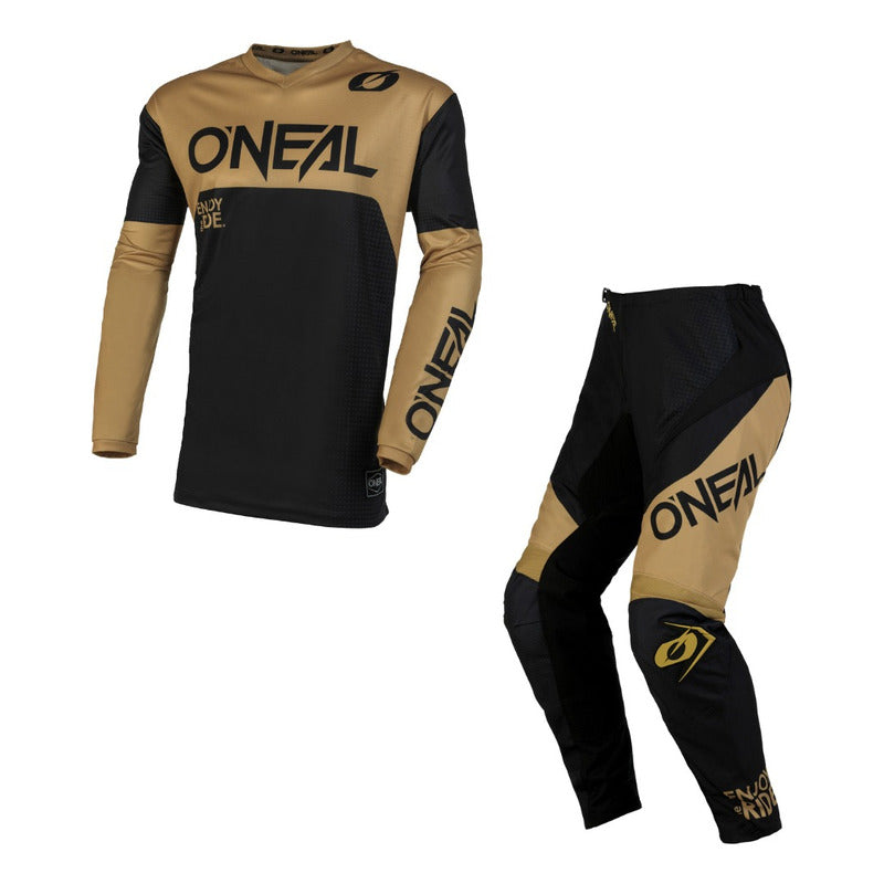 Traje Oneal Racewear Motocross Enduro Negro/arena