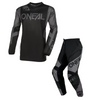 Traje Niño Oneal Element Racewear Motocross Enduro Negro/Gris