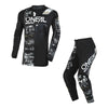 Traje Oneal Element Attack Motocross Enduro Negro/blanco