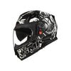 Casco Smk Twister Skull Ma210 Integral Certificado Moto