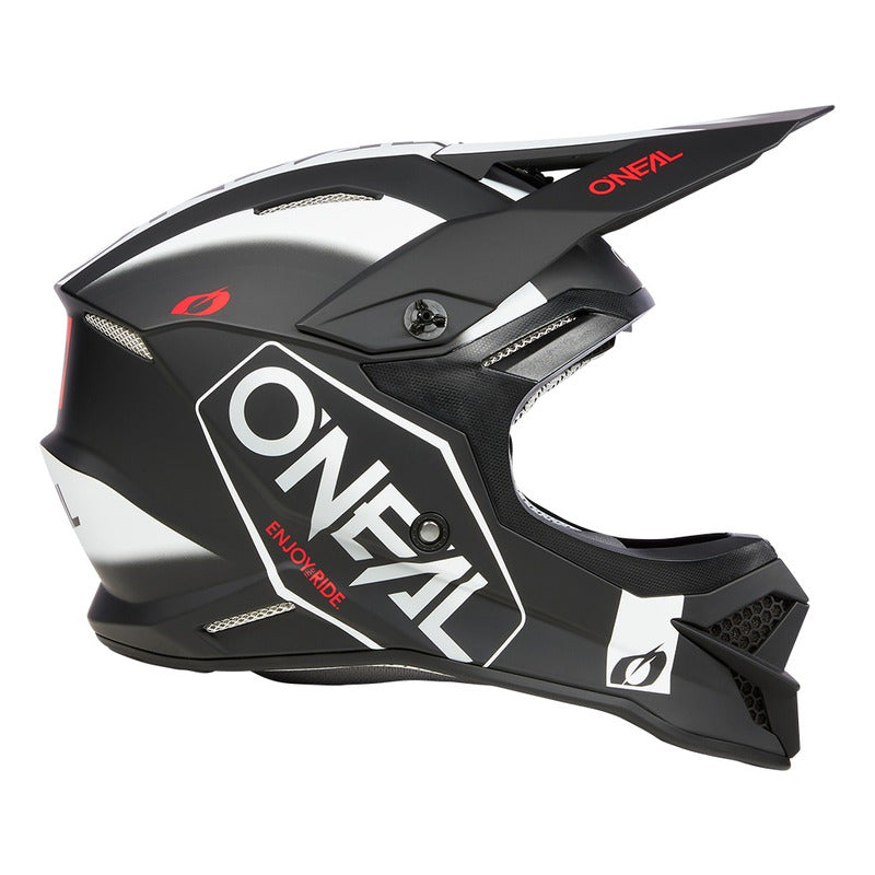 Casco Oneal 3 Series Hexx Moto Motocross Enduro Negro/blanco - Motorace  Store