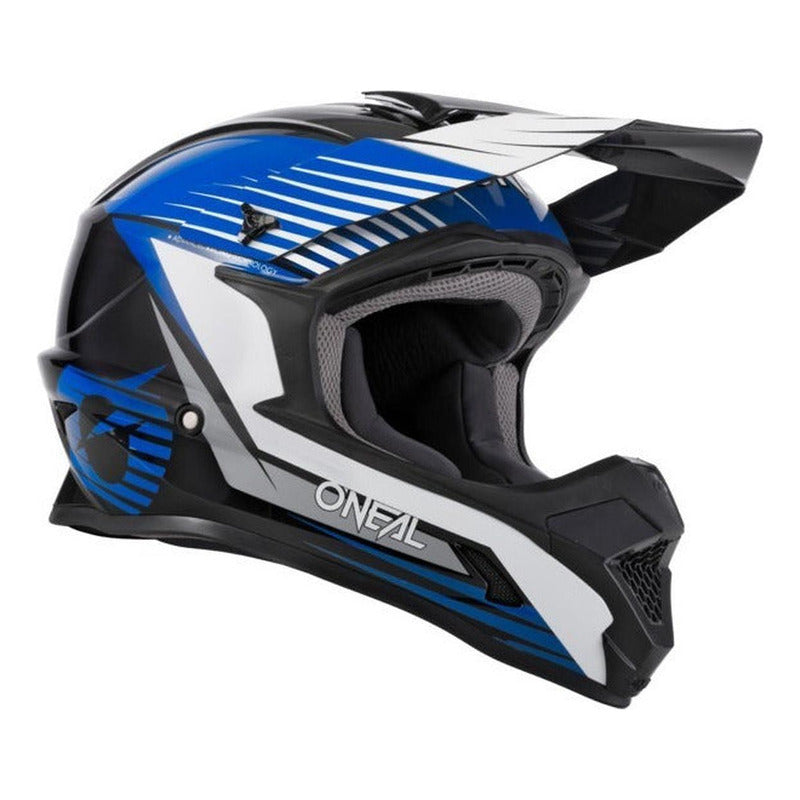 Casco Oneal 1 Series Solid Azul Motocross Enduro Tamaño del casco L (59-60  cm)