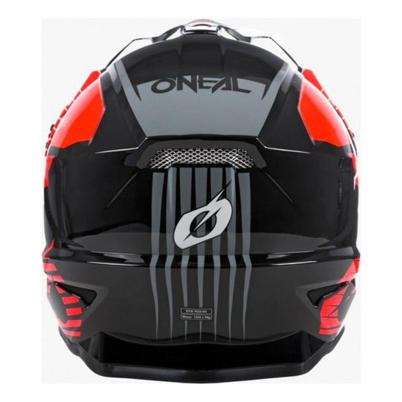 Casco Moto Oneal 1 Srs Stream Motocross Enduro Negro/rojo