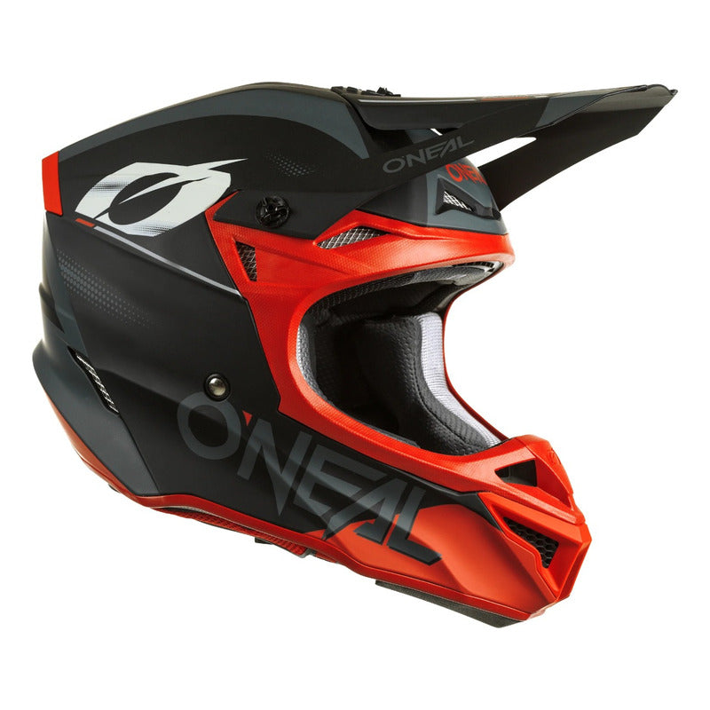 Casco Oneal Haze Serie 5 Moto Motocross Enduro Negro/rojo - Motorace Store
