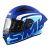 Casco Moto Smk Stellar Stage Ma551 Integral Certificado Azul