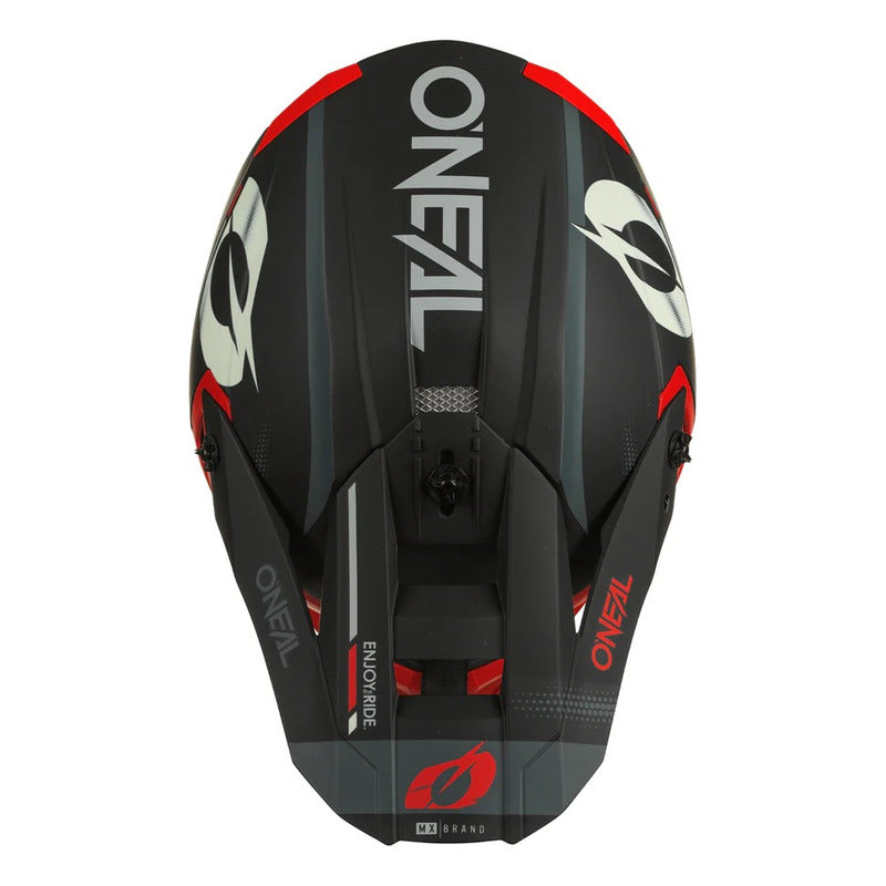 Casco Oneal Haze Serie 5 Moto Motocross Enduro Negro rojo Motorace