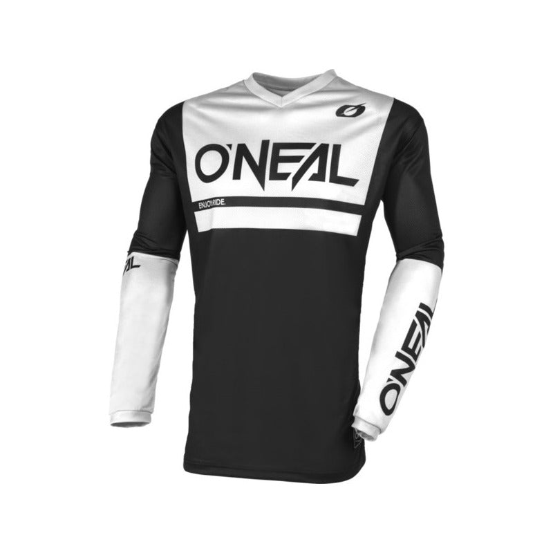 Polera Oneal Threat Air Motocross Bicicleta Negro/blanco